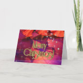 メリークリスマスダンサーパーソナライズされた シーズンカード (正面)