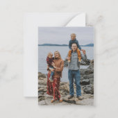 メリークリスマスダークグリーン金ゴールド松の木写真 ノートカード (裏面)