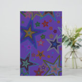 メリークリスマスダークパープル、スター天国スター 便箋 (スタンド正面)