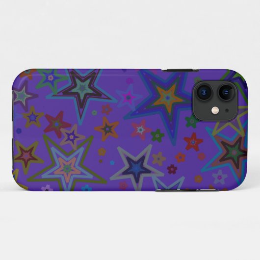 メリークリスマスダークパープル、スター天国スター Case-Mate iPhoneケース (裏面(横))