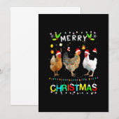 メリークリスマスチキンシャツサンタハットライトクマ セーブザデート (正面/裏面)