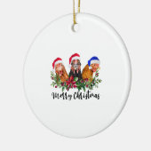 メリークリスマスチキン セラミックオーナメント (左)