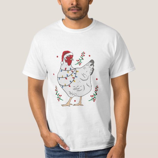 メリークリスマスチキン Tシャツ (正面)