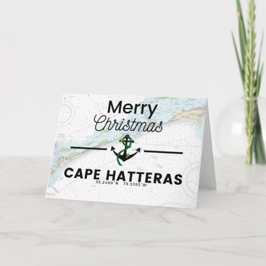 メリークリスマスチャート – Cape Hatteras シーズンカード (正面)
