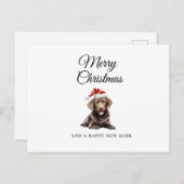 メリークリスマスチョコレートラボの休日はがき シーズンポストカード (正面/裏面)