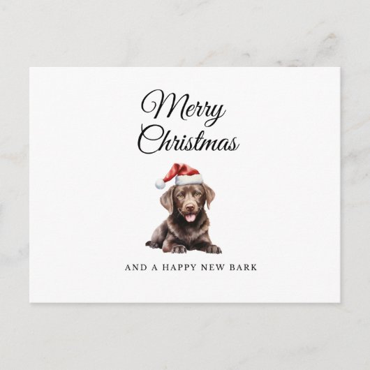 メリークリスマスチョコレートラボの休日はがき シーズンポストカード (正面)