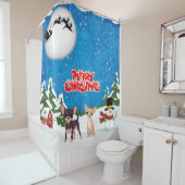 メリークリスマスチワハス シャワーカーテン (インサイチュ)