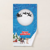 メリークリスマスチワハス バスタオルセット (ハンドタオル)