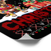 メリークリスマスチワホアフアドッグラバーファミリー醜いXm ポスター (角)