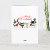 メリークリスマスチワワとサンタ シーズンカード (裏面)