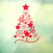 メリークリスマスツパーソナライズされたリー ウィンドウサイン (シート3)