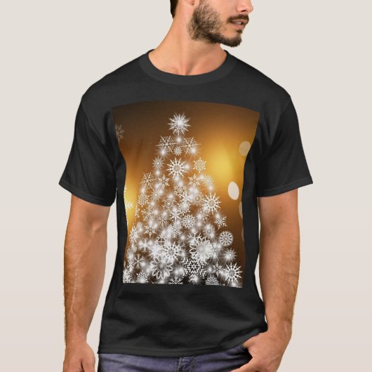 メリークリスマスツリーおもしろいTシャツ Tシャツ (正面)