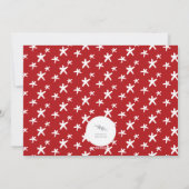 メリークリスマスツリーとスターグロー6フォトコラージュ シーズンカード (裏面)