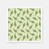 メリークリスマスツリーのライトの列オーナメント スタンダードカクテルナプキン (正面)