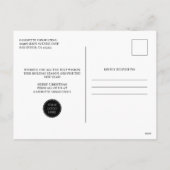 メリークリスマスツリーのロ企業のゴ シーズンポストカード (裏面)