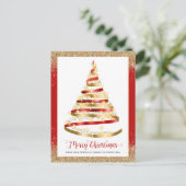 メリークリスマスツリーのロ企業のゴ シーズンポストカード (スタンド正面)