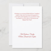 メリークリスマスツリーの写真カード シーズンカード (裏面)