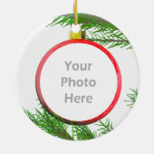 メリークリスマスツリーの装飾（写真フレーム） セラミックオーナメント (裏面)