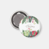 メリークリスマスツリーの贈り物の装飾 マグネット (正面/裏面)