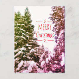 メリークリスマスツリーアンティーク葉書 ポストカード