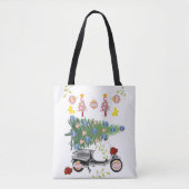 メリークリスマスツリーウィメンズトートバッグ トートバッグ (正面)