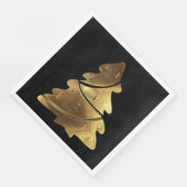 メリークリスマスツリーエレガントシックフェイクゴールドフォイル (コーナー)