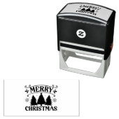 メリークリスマスツリーエレガント離れのヴィンテージ セルフインキングスタンプ (インサイチュ)