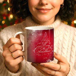メリークリスマスツリーオーナメントコーヒーマグ コーヒーマグカップ