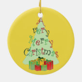 メリークリスマスツリーオーナメント セラミックオーナメント (裏面)