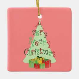 メリークリスマスツリーオーナメント セラミックオーナメント