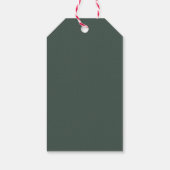 メリークリスマスツリーカスタムの挨拶と名前 ギフトタグ (裏面)