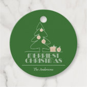 メリークリスマスツリーグリーンホリデー フェイバータグ (正面)