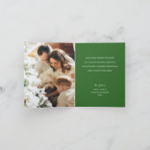 メリークリスマスツリーグリーン折り畳みフォトホリデー カード (内部)