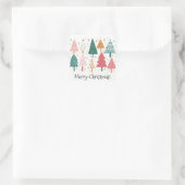 メリークリスマスツリーシンプルミニマリスト スクエアシール (バッグ)