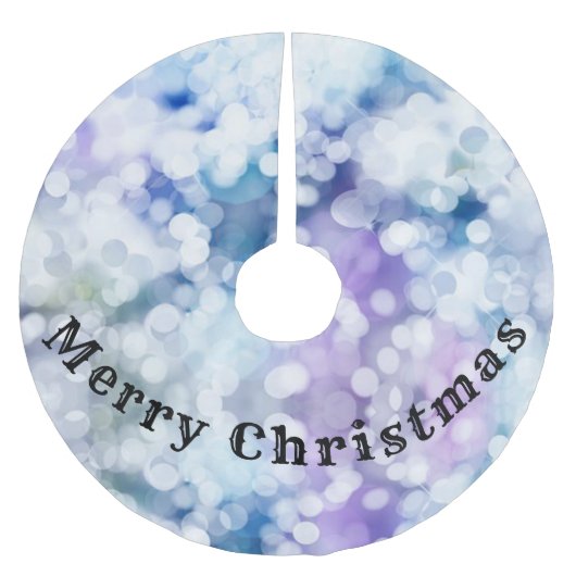 メリークリスマスツリースカート ブラッシュドポリエステルツリースカート (正面)