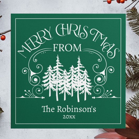 メリークリスマスツリーズの家族名 シーズンカード