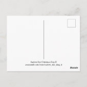 メリークリスマスツリーズアンドライツレトロホリデー ポストカード (裏面)