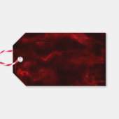 メリークリスマスツリーズバーガンディーギフトラベル ギフトタグ (裏面横)