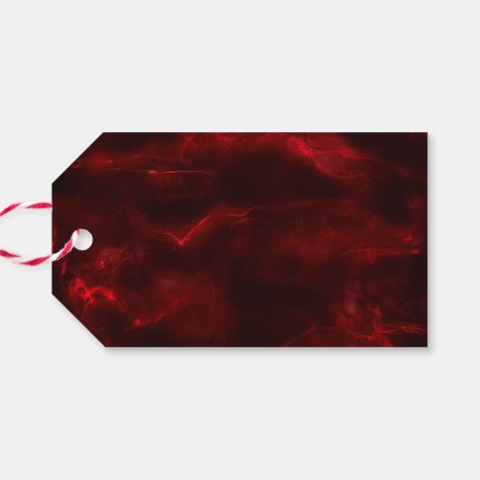 メリークリスマスツリーズバーガンディーギフトラベル ギフトタグ (裏面横)