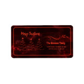 メリークリスマスツリーズブルゴーニュ ラベル (正面)