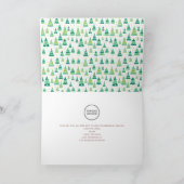 メリークリスマスツリーズ事業会社のロゴ シーズンカード (内部)