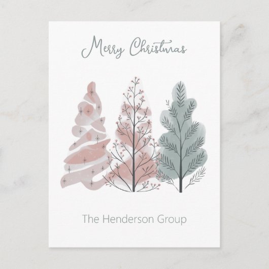 メリークリスマスツリーズ事業会社QRコード ポストカード (正面)