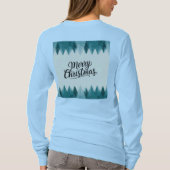 メリークリスマスツリーズ女子Tシャツ Tシャツ (裏面)
