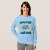 メリークリスマスツリーズ女子Tシャツ Tシャツ (正面フル)