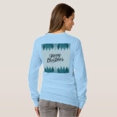 メリークリスマスツリーズ女子Tシャツ Tシャツ (裏面フル)