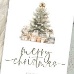メリークリスマスツリーセージ2026カレンダー シーズンカード<br><div class="desc">メリーモダンクリスマスツリーセージ2026カレンダーの背面。デジタルおよび印刷で利用可能。コンテンポラリースタイル。メリークリスマスエレガントは、セージと簡単にパーソナライズできる文字の残りの部分のセットのスクリプトの中にあり、あなたの新年の挨拶を背中に含む。さらにオプションを使用して、文字と背景に任意の色カスタマイズを選択できる。</div>