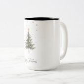 「メリークリスマスツリーツートーンマグカップ ツートーンマグカップ (正面右)