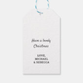 メリークリスマスツリーパインコーンホリーミストレ ギフトタグ (裏面)