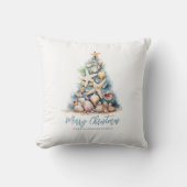 メリークリスマスツリービーチ クッション (正面)