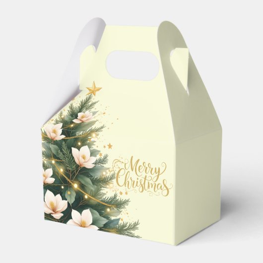 メリークリスマスツリーファバーギフトボックス フェイバーボックス (正面サイド)